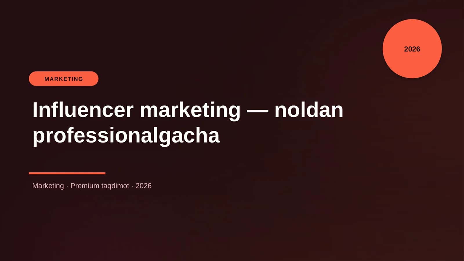 Influencer marketing — noldan professionalgacha
