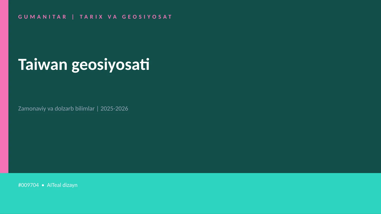 Taiwan geosiyosati