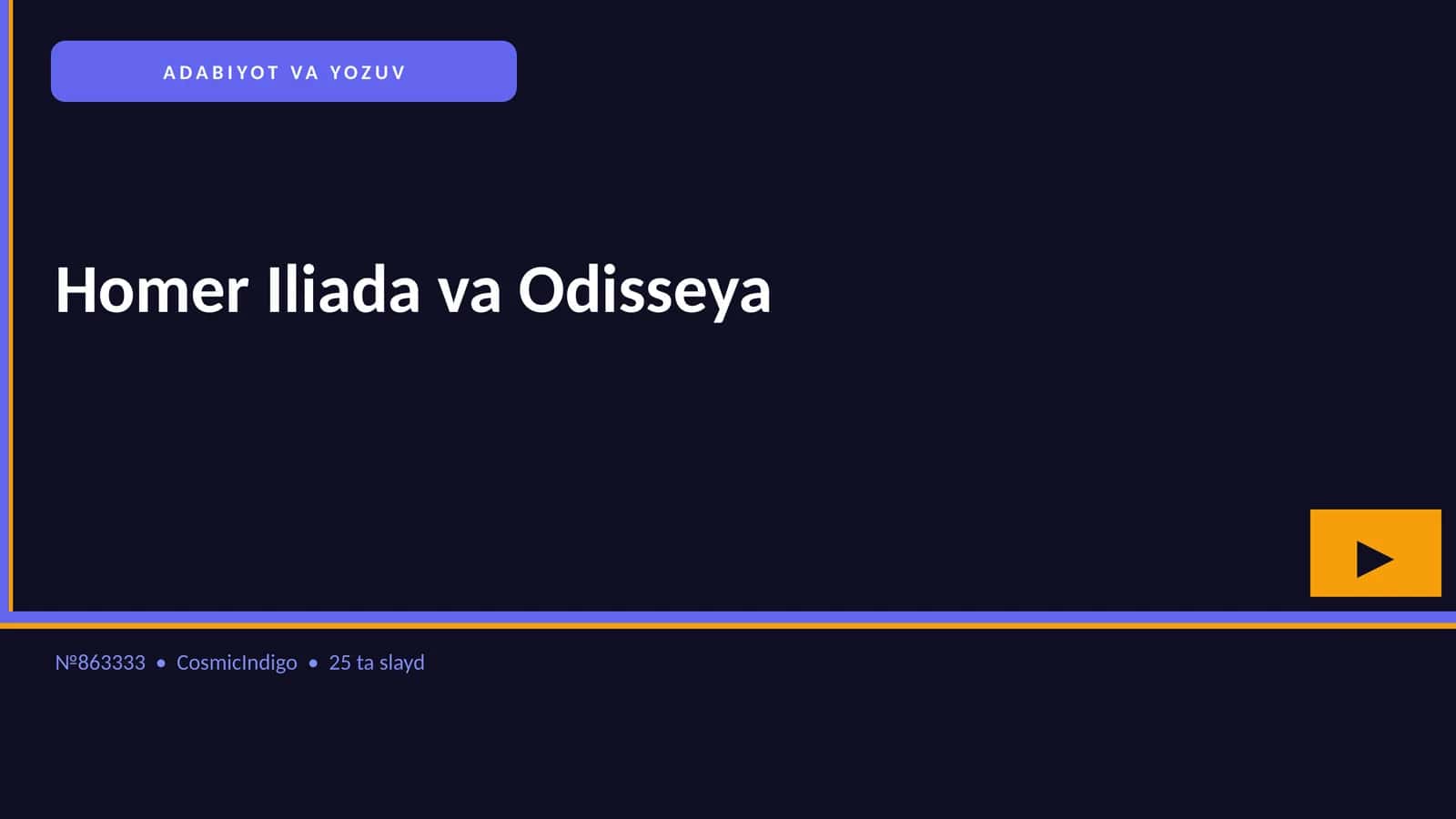 Homer Iliada va Odisseya