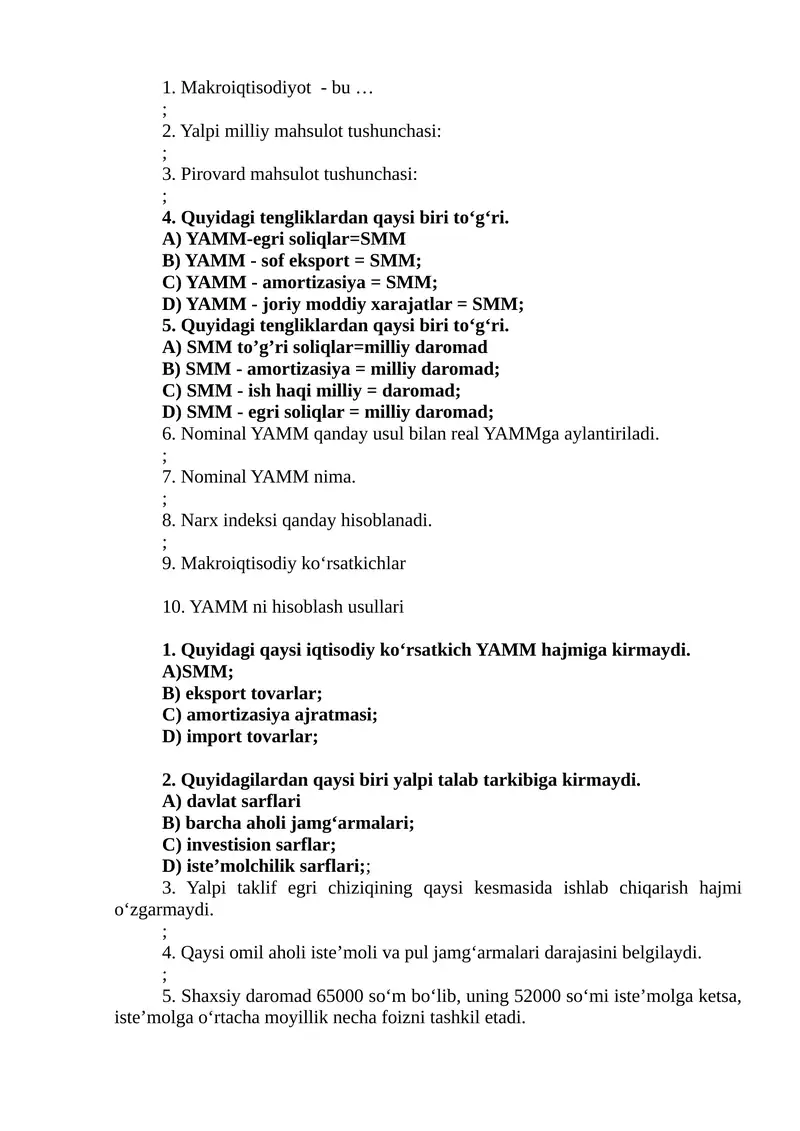 Makroiqtisodiyot