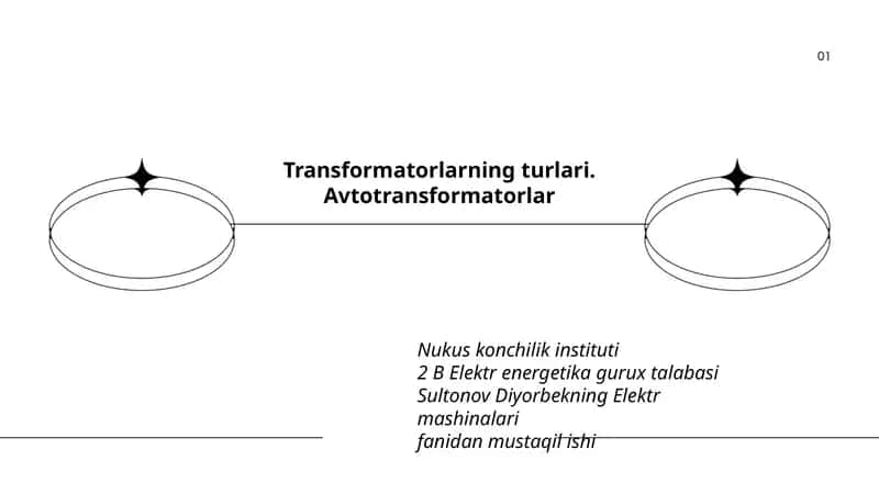 Transformatorlarning turlari. Avtotransformatorlar