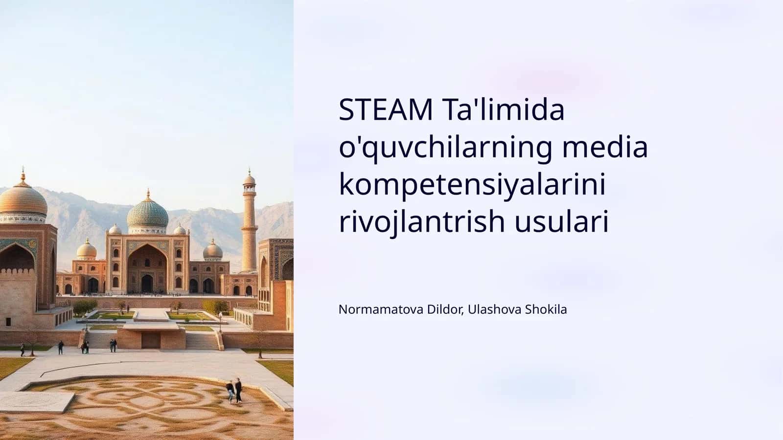 O'quvchilarning media kompetensiyalarini rivojlantrish usulari