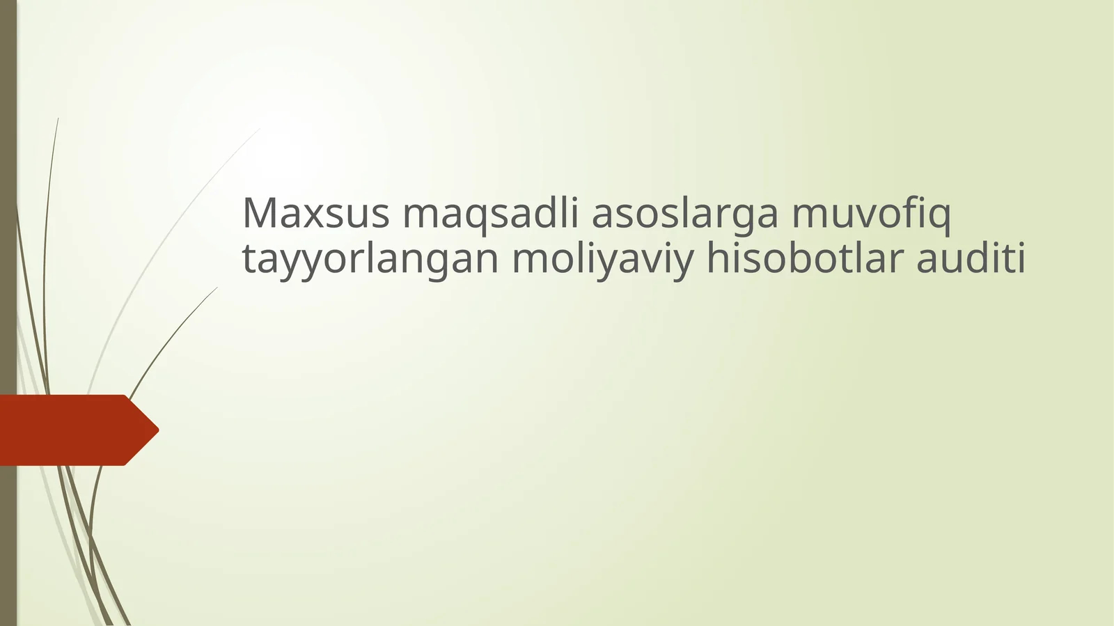 Moliyaviy hisobotlar audit