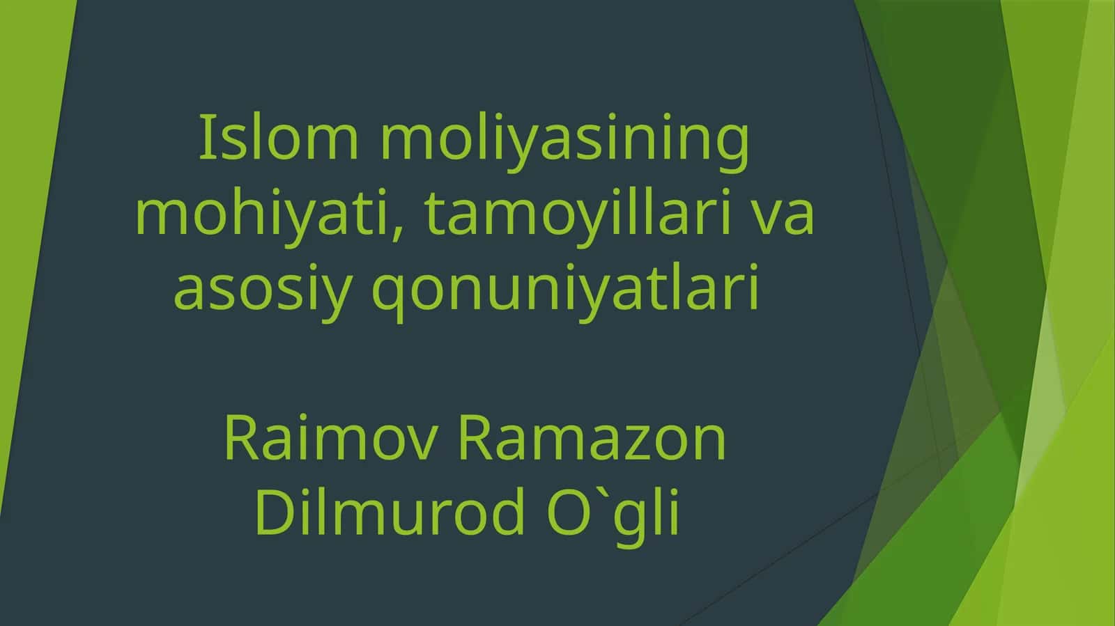 Islom moliyasi