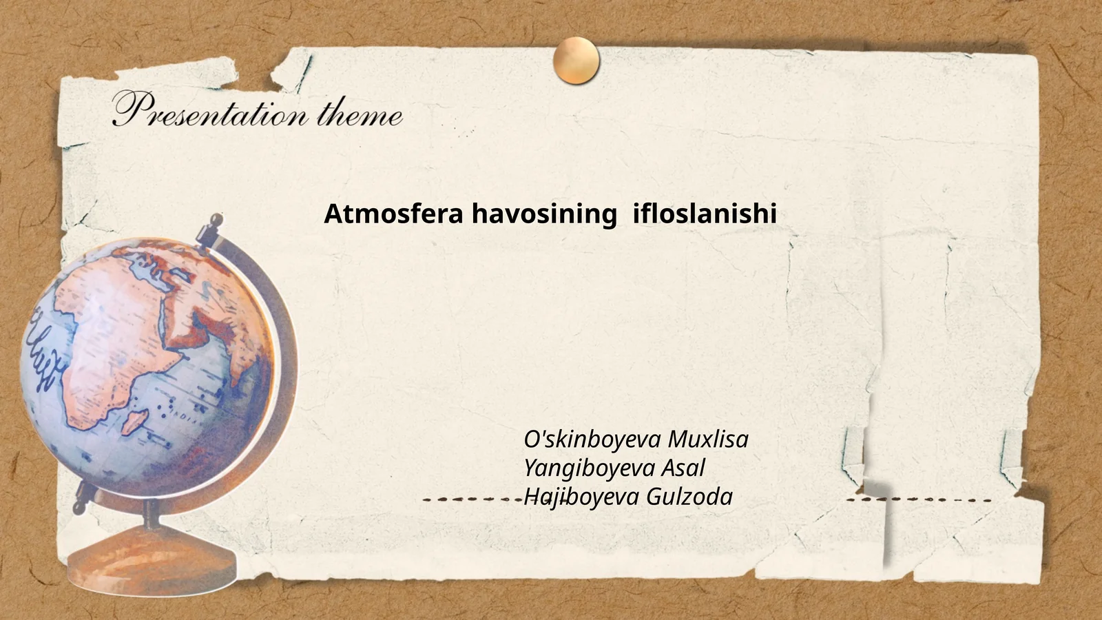 Atmosfera havosining ifloslanishi