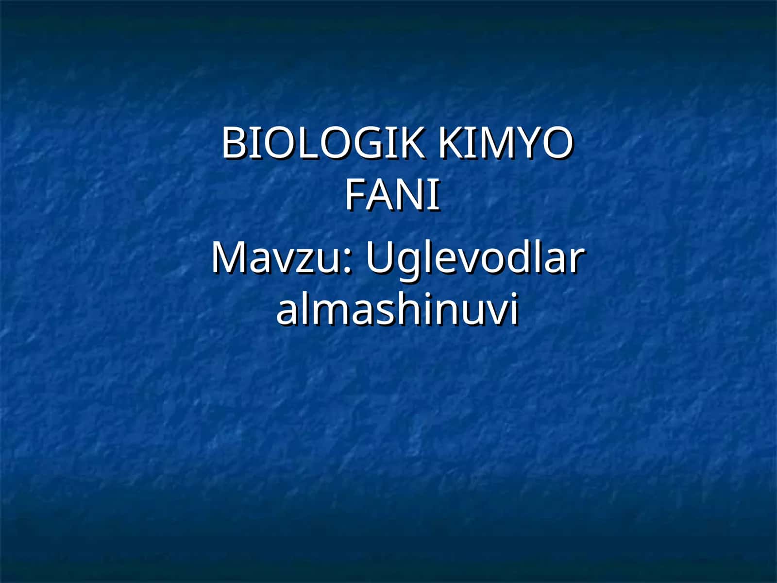 BIOLOGIK KIMYOFАNI