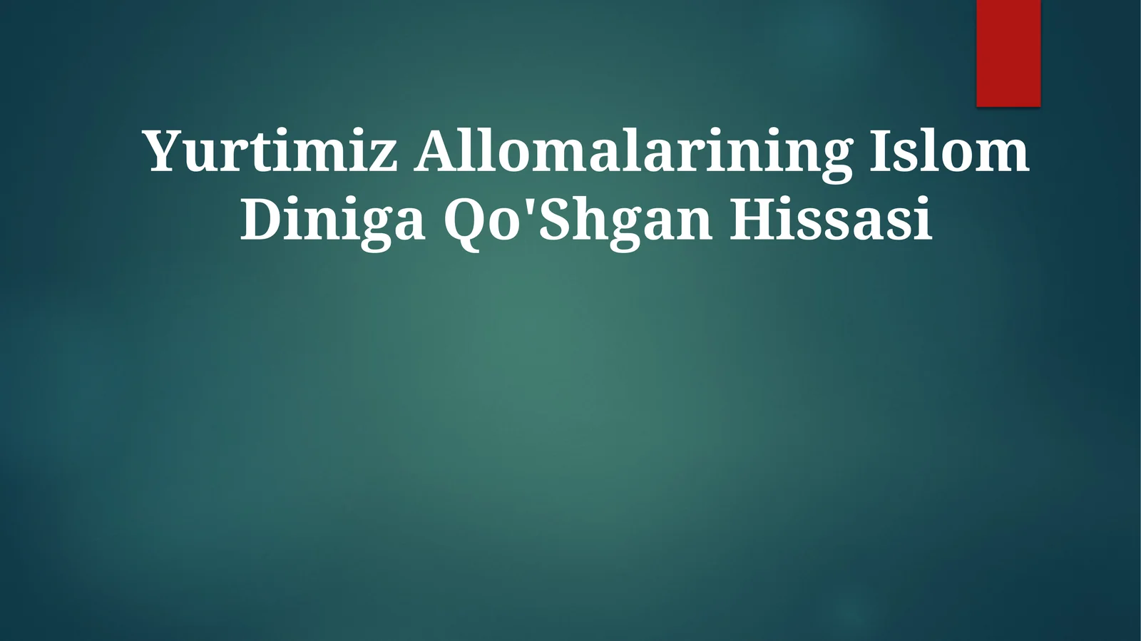 Al-Buxoriy: Hadis ilmining doyeni
