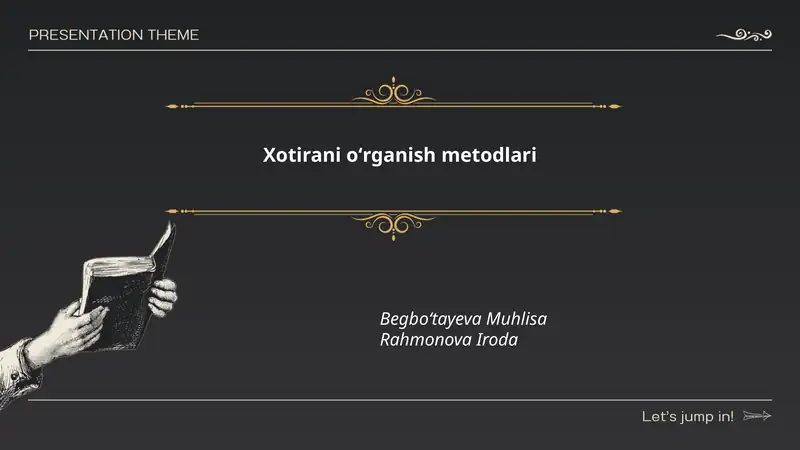 Xotirani oʻrganish metodlari