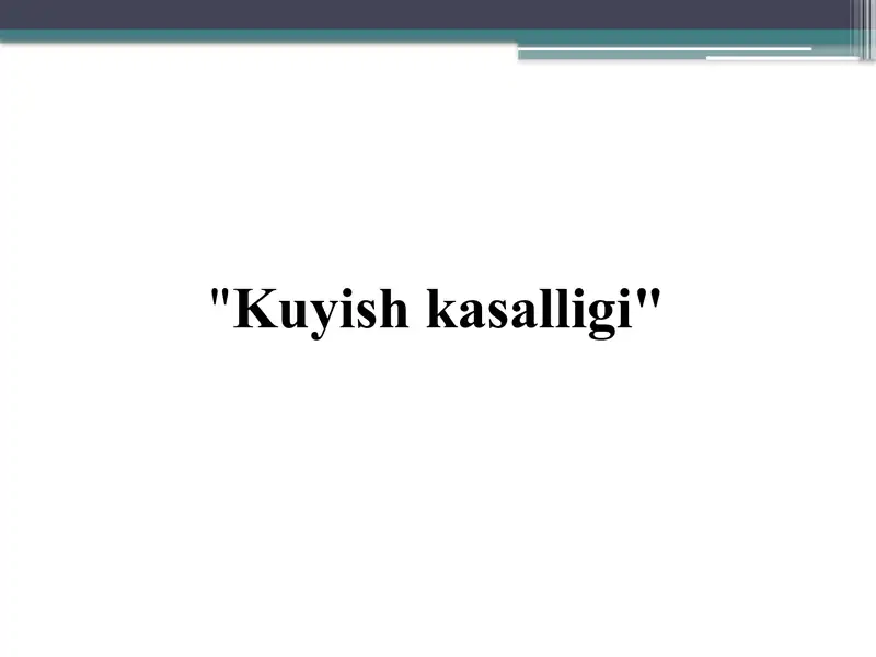 Kuyishkasalligi