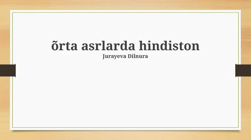 Õrta asrlarda hindiston