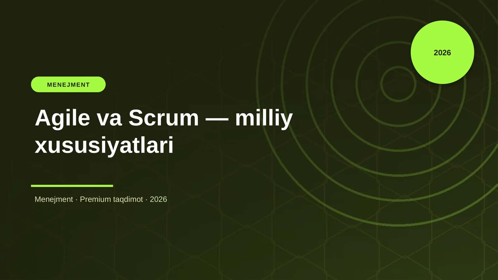 Agile va Scrum — milliy xususiyatlari