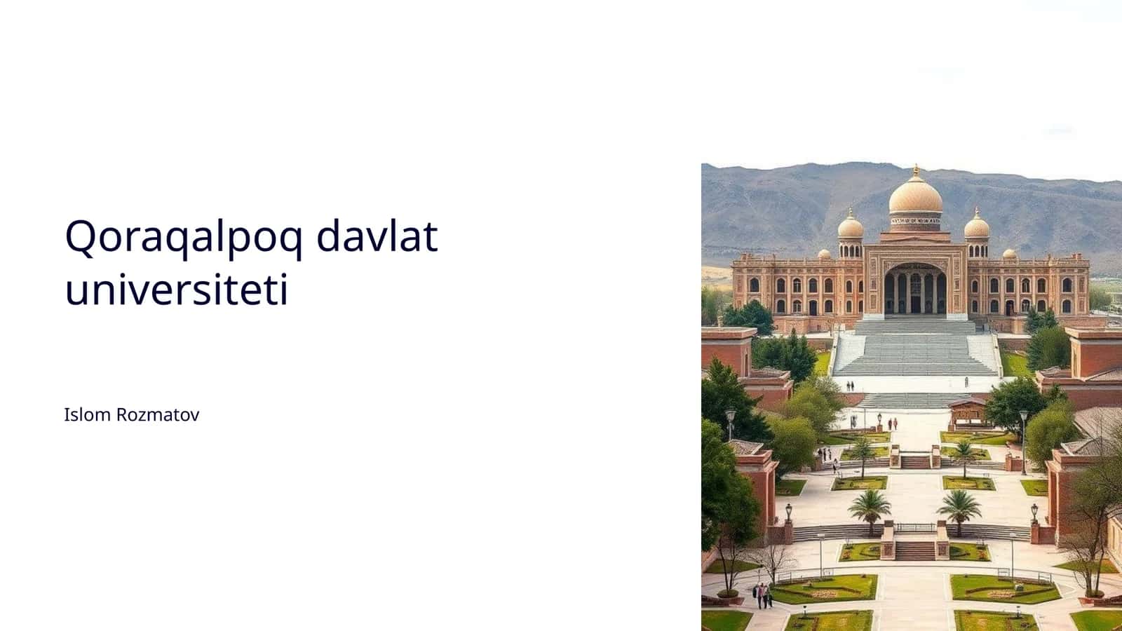 Qoraqalpoq davlat universiteti