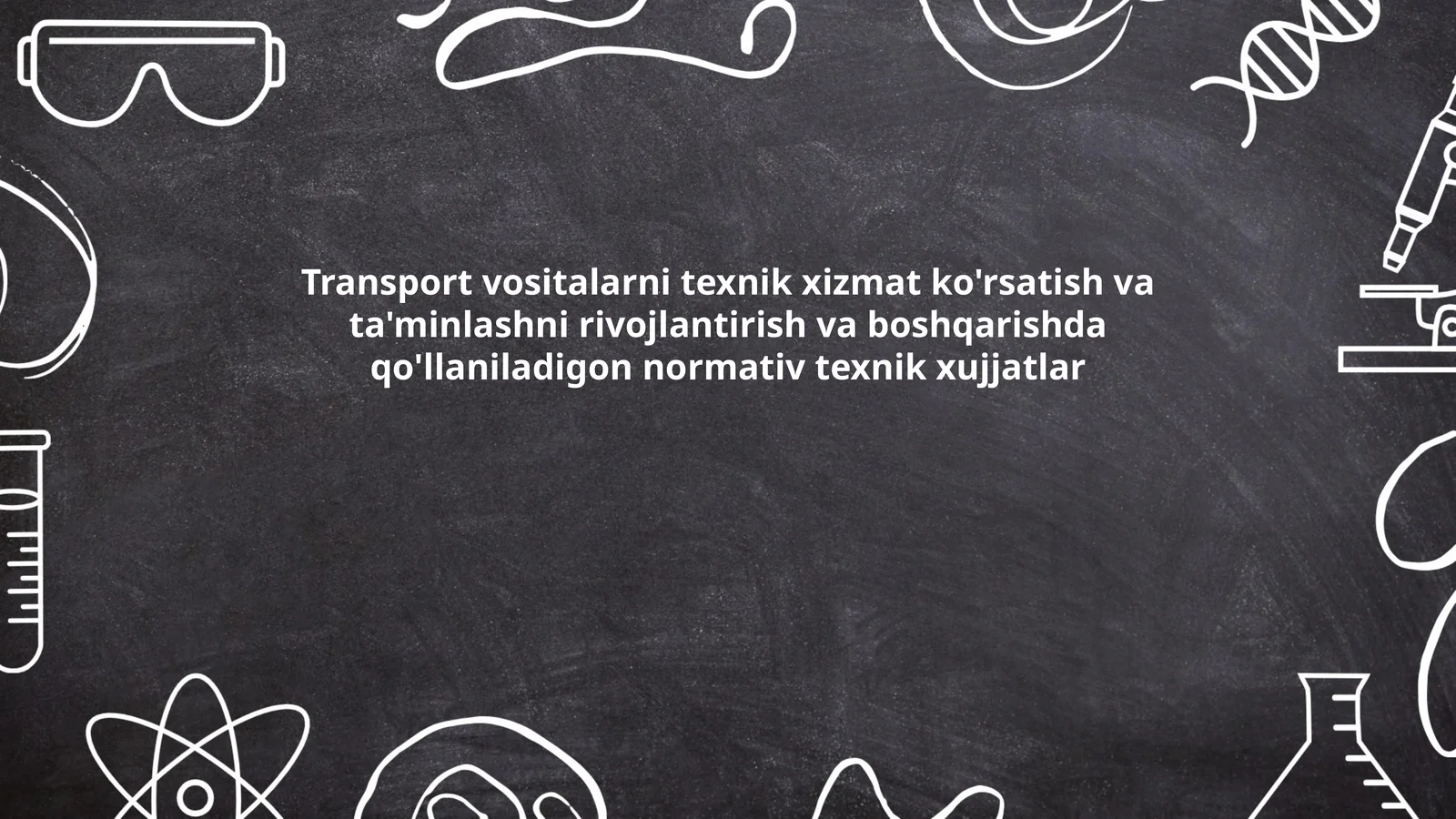 Texnik xizmat ko'rsatish standartlari