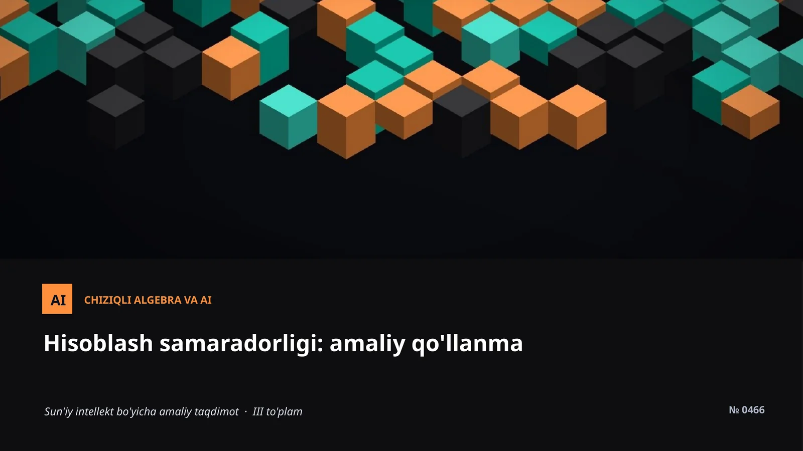 Chiziqli Algebra va AI