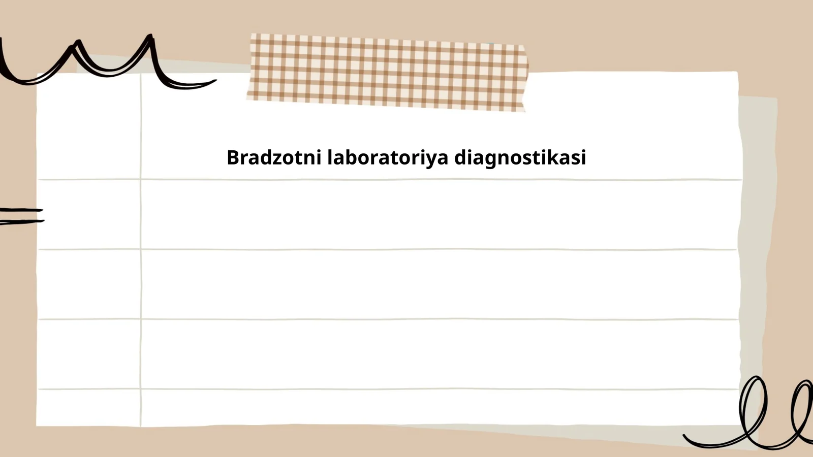 Bradzotni laboratoriya diagnostikasi