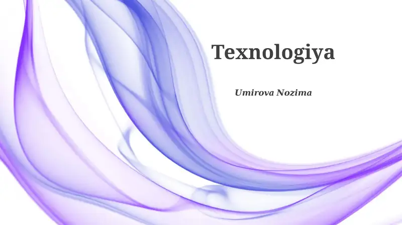 Texnologiya