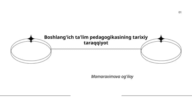 Boshlang'ich ta'lim pedagogikasining tarixiy taraqqiyoti