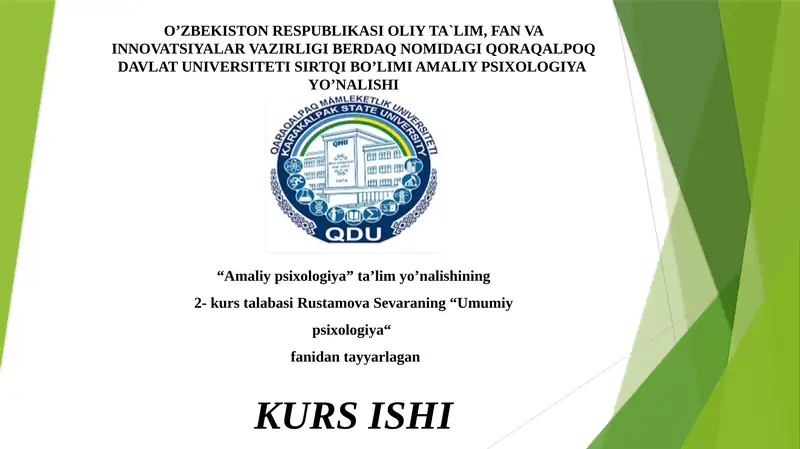 DIQQATNING NAORAT FUNKSIYASI
