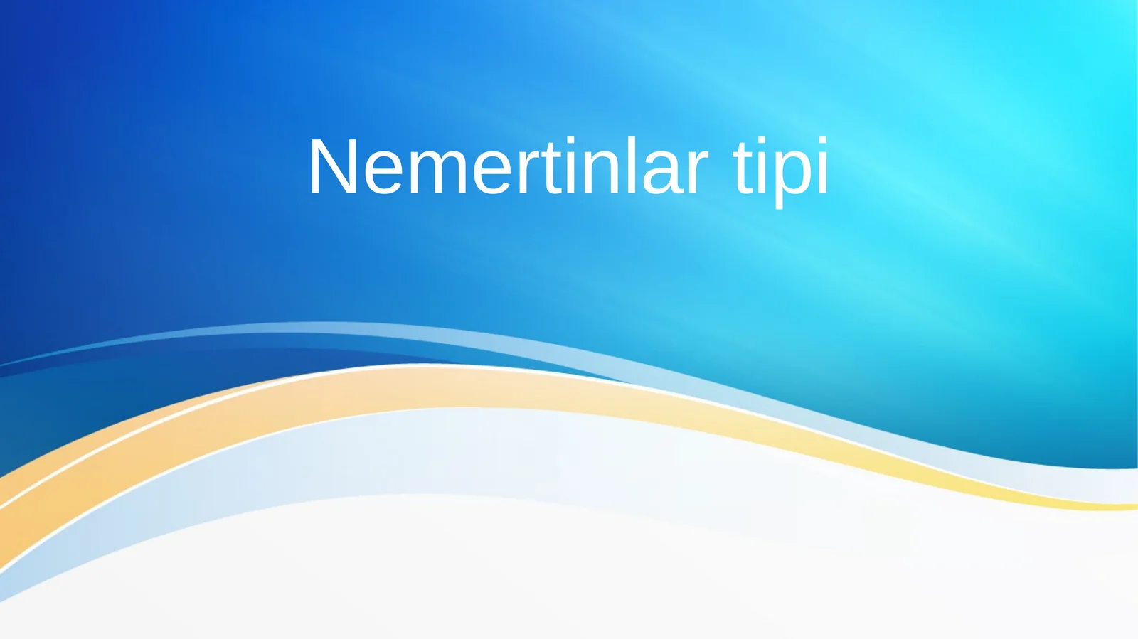 Nemertinlar tipi