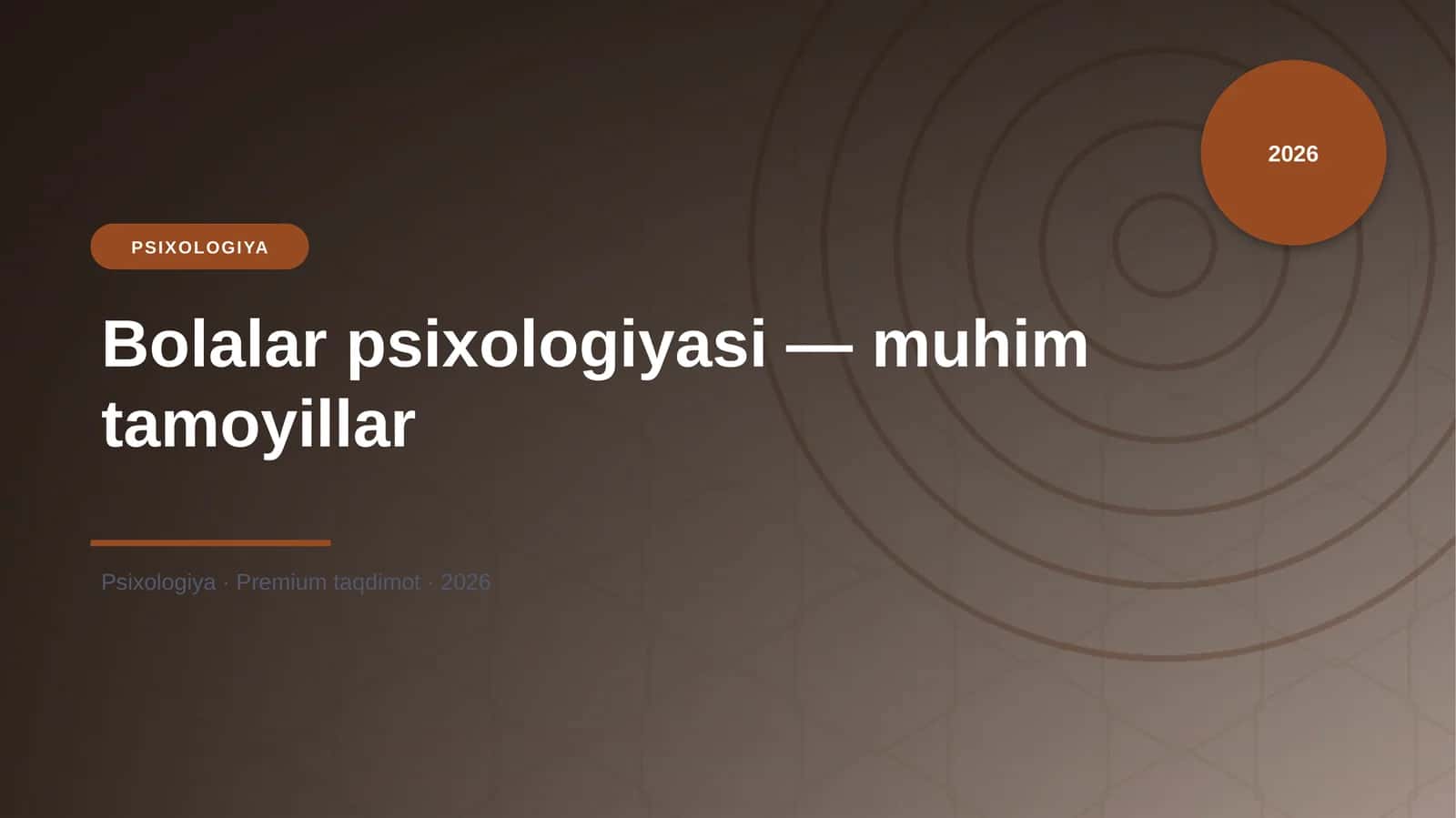 Bolalar psixologiyasi — muhim tamoyillar