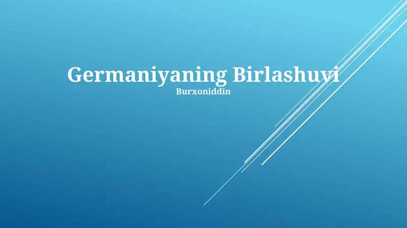 Germaniyaning Birlashuvi