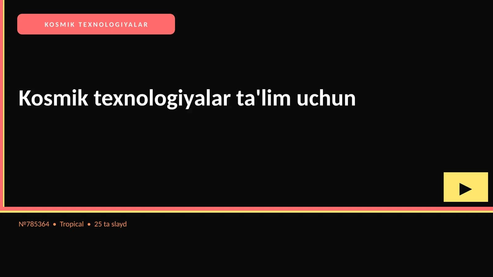 Kosmik texnologiyalar ta'lim uchun