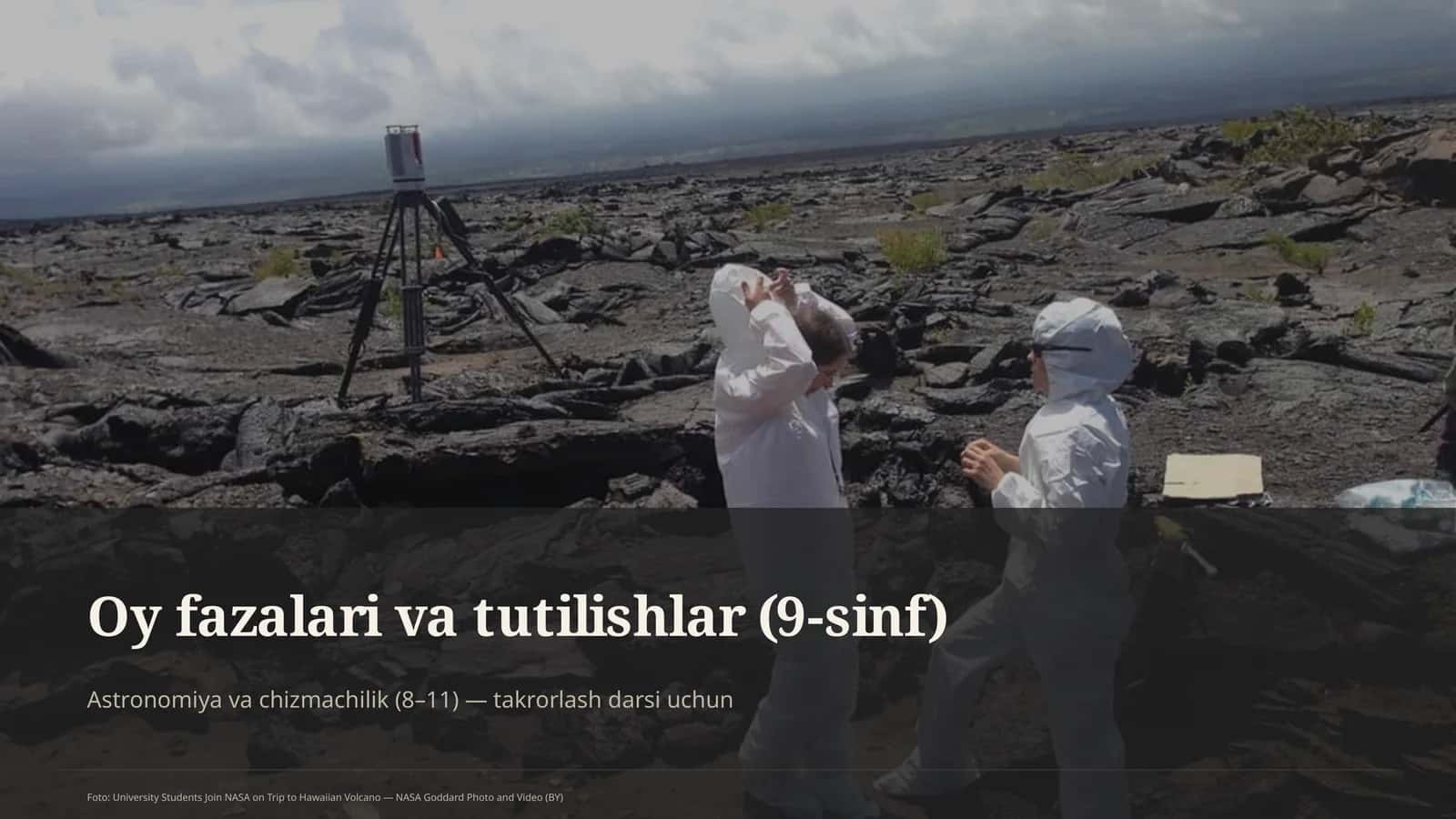 Oy fazalari va tutilishlar (9-sinf)
