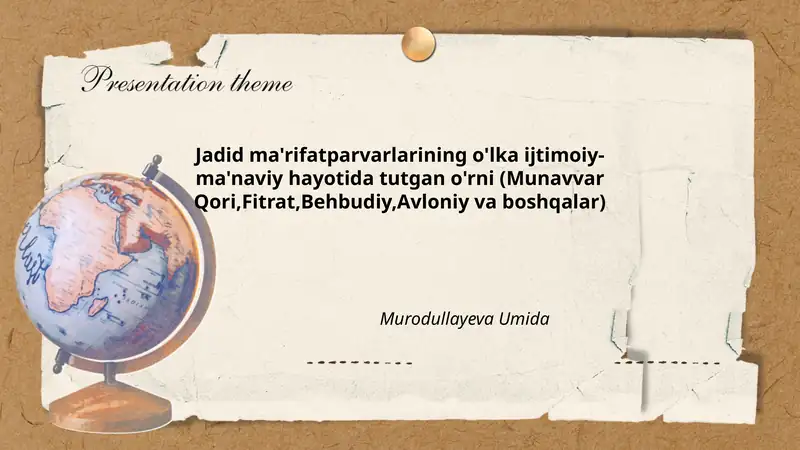 Munavvar Qori hayoti va uning o'lka ijtimoiy-ma'naviy hayotidagi o'rni
