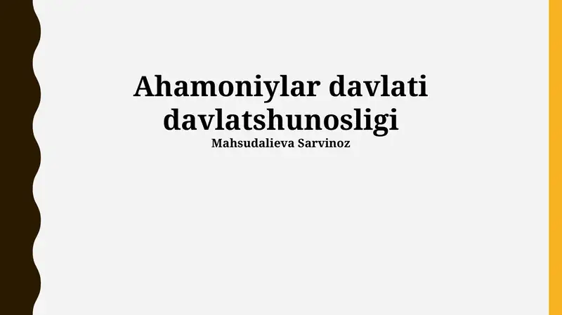 Ahamoniylar davlati