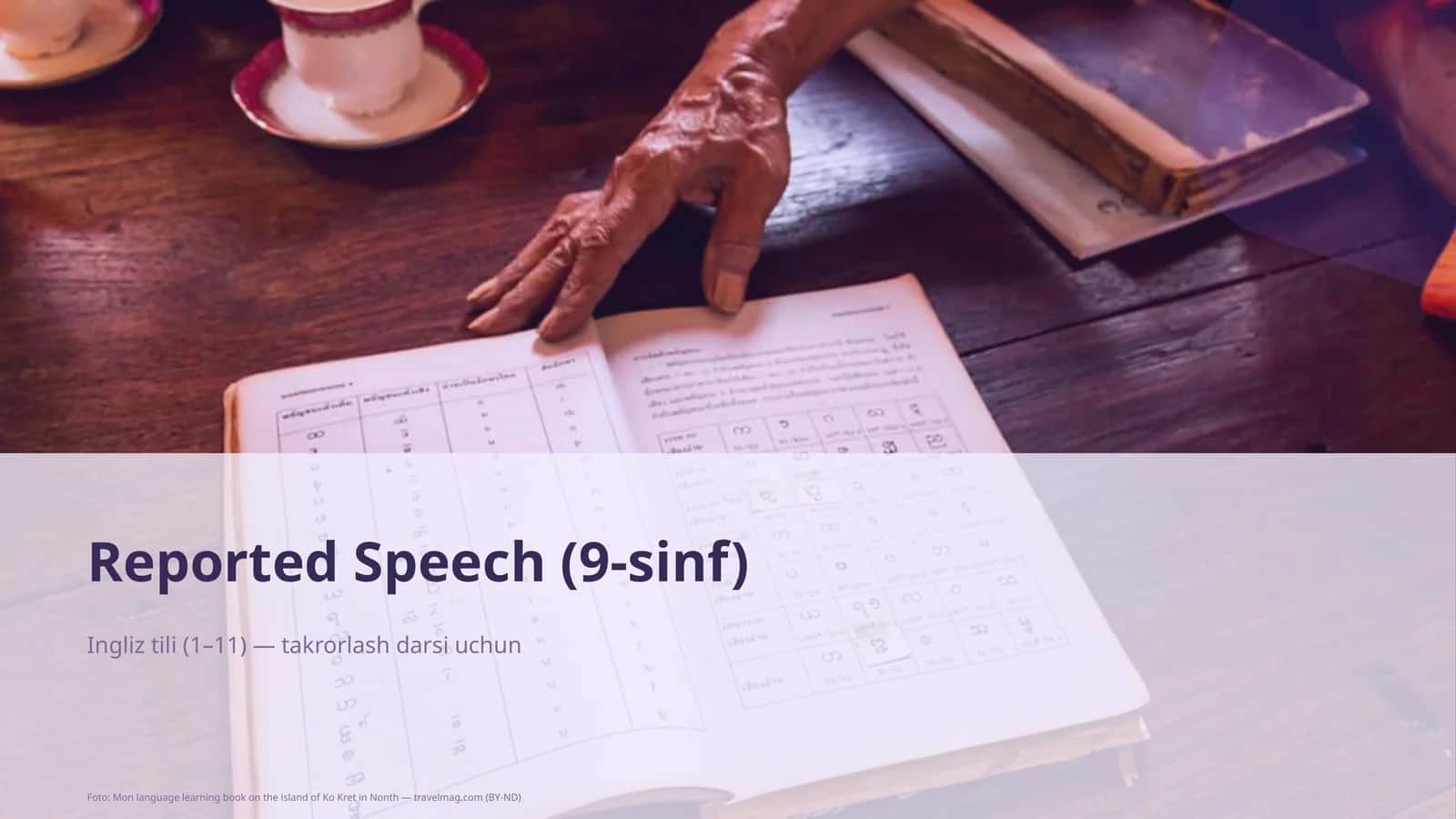 Reported Speech (9-sinf)