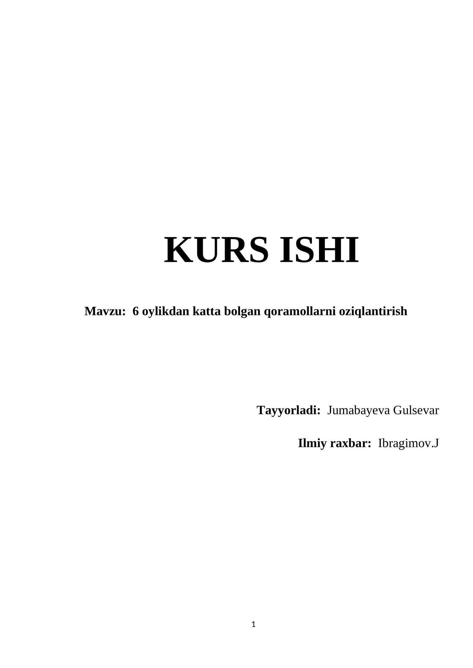 6 oylikdan katta bolgan qoramollarni oziqlantirish