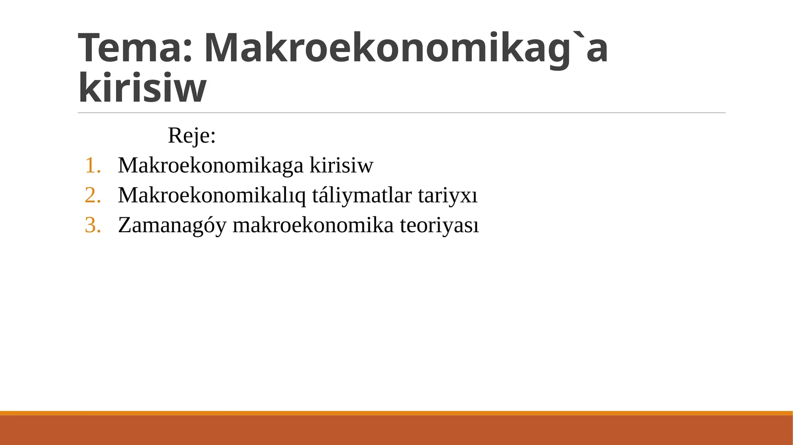 Makroekonomikag`akirisiw