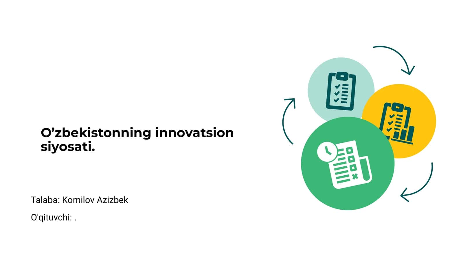 O'zbekistonning Innovatsion Siyosati
