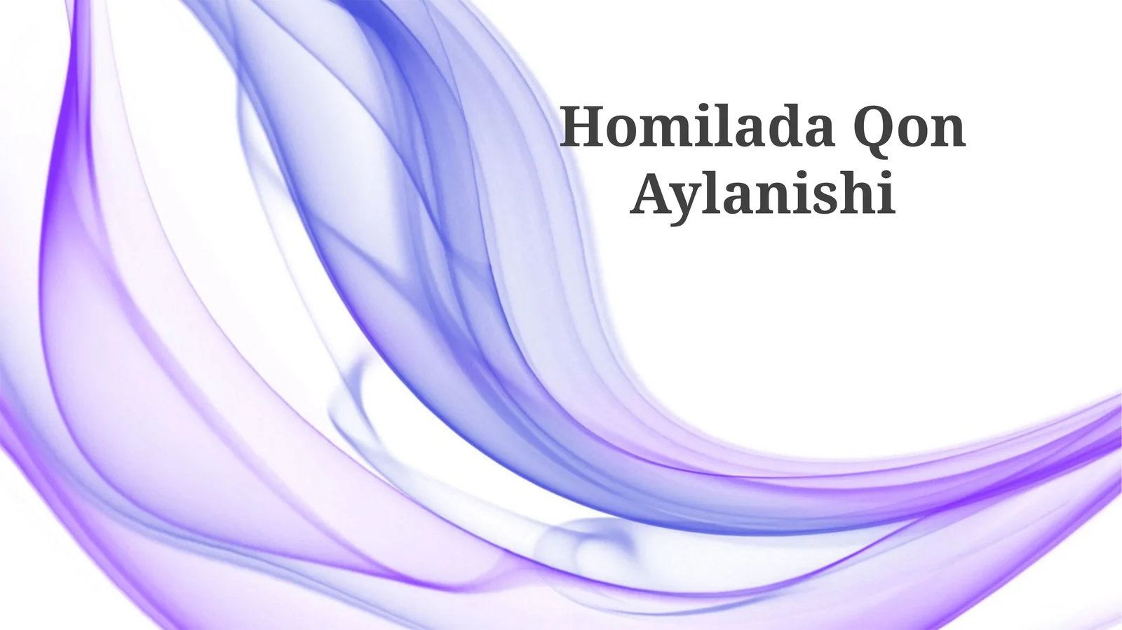 Homilada Qon Aylanishi