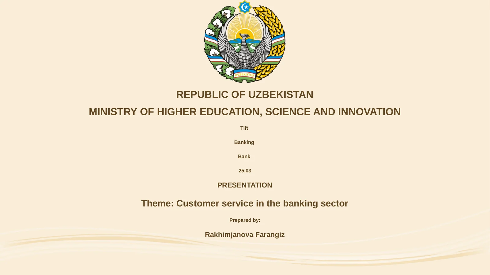 Customer service in the banking sector