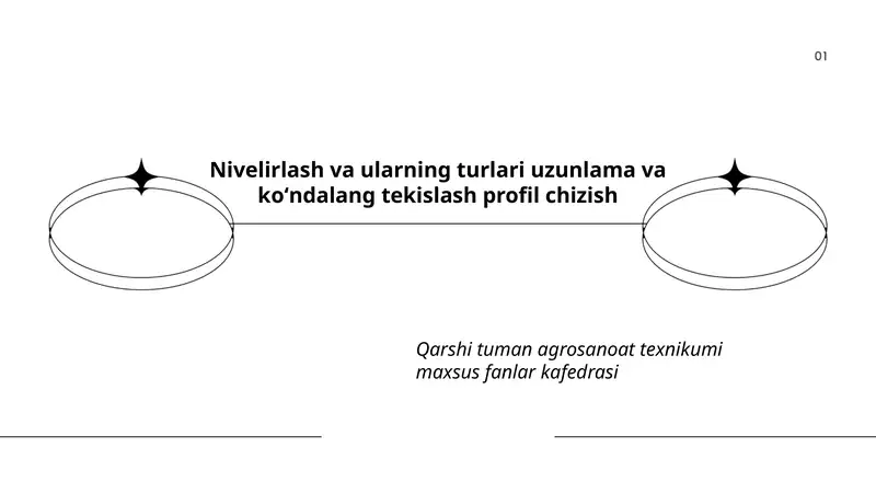 Nivelirlash va ularning turlari