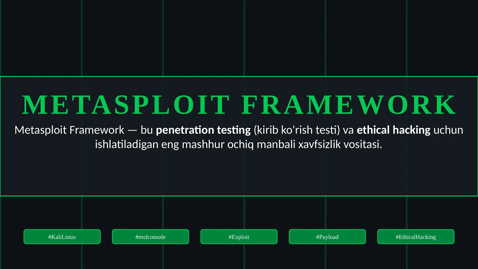METASPLOIT FRAMEWORK