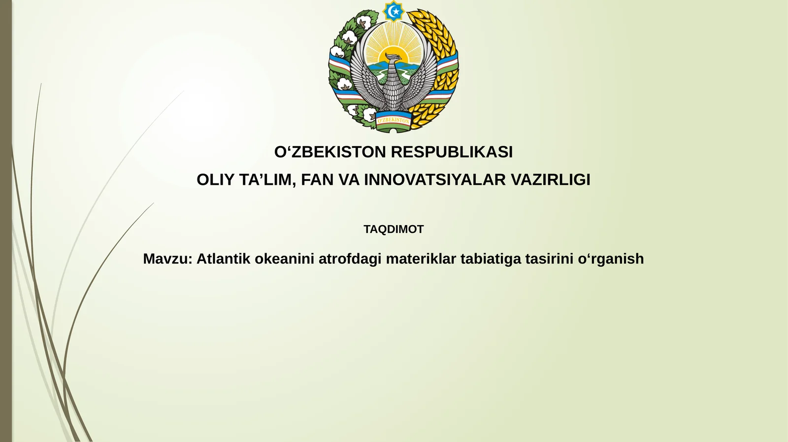 Atlantik okeanini atrofdagi materiklar tabiatiga ta'siri
