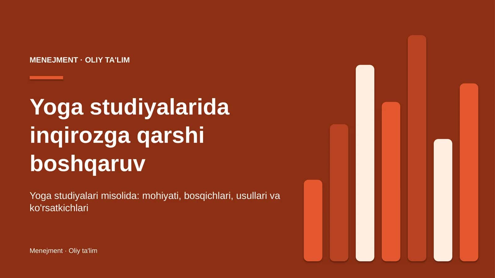 Yoga studiyalarida inqirozga qarshi boshqaruv