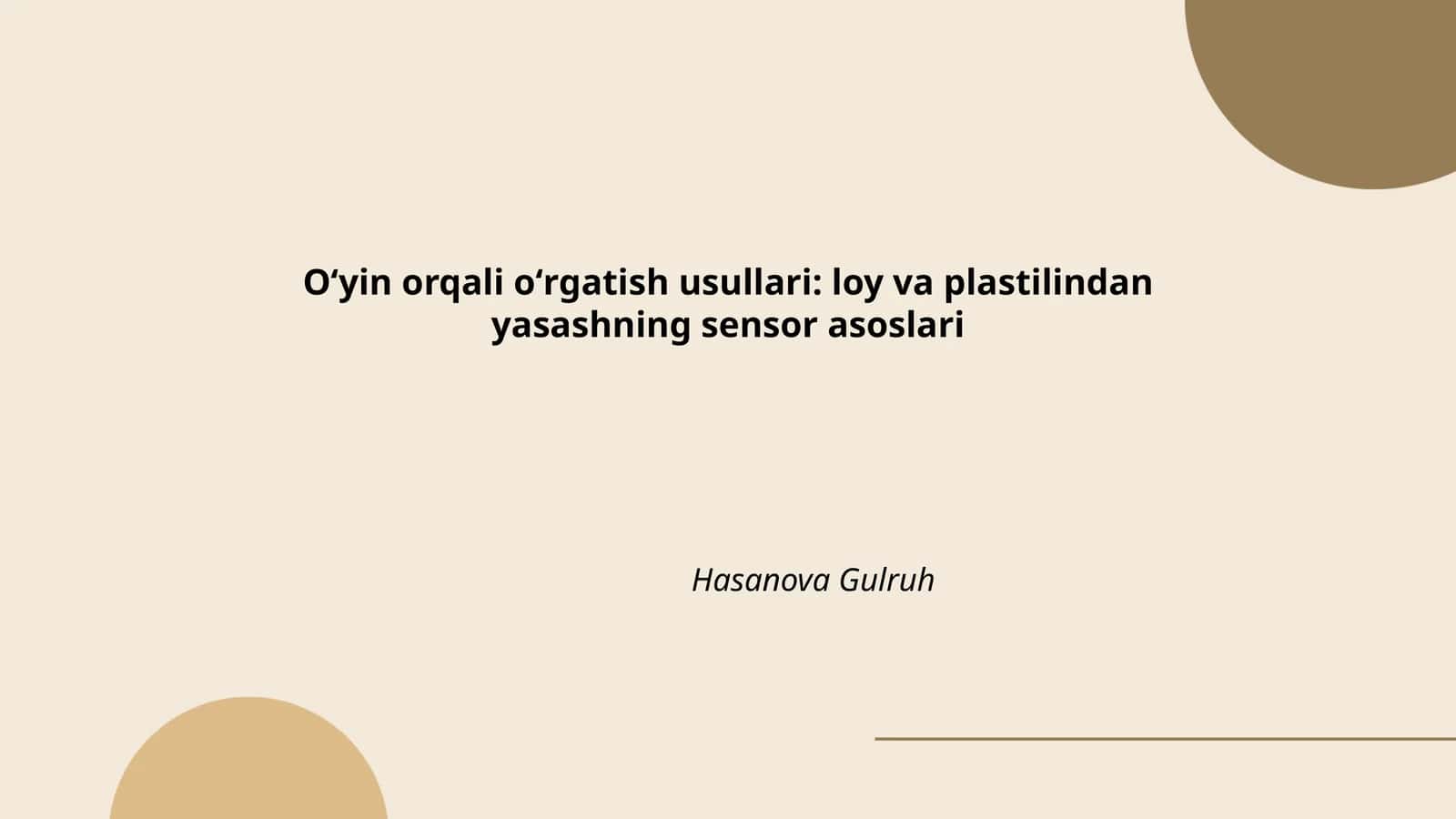 Sensor o'yinlarning ta'rifi