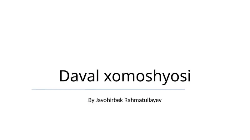 Daval xomoshyosi
