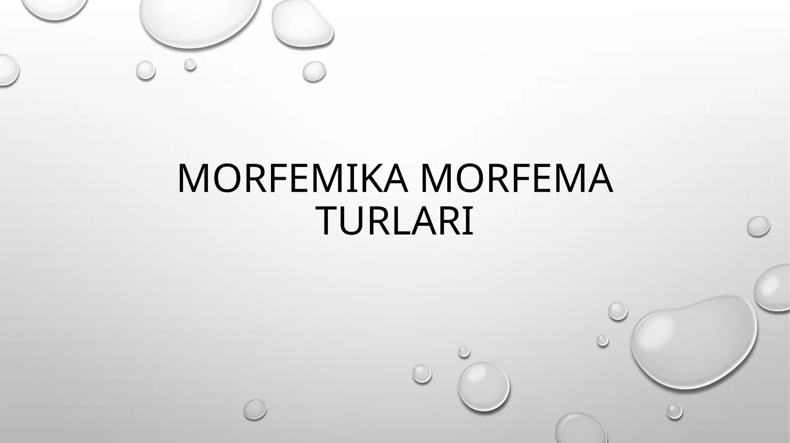 Morfemika morfema turlari