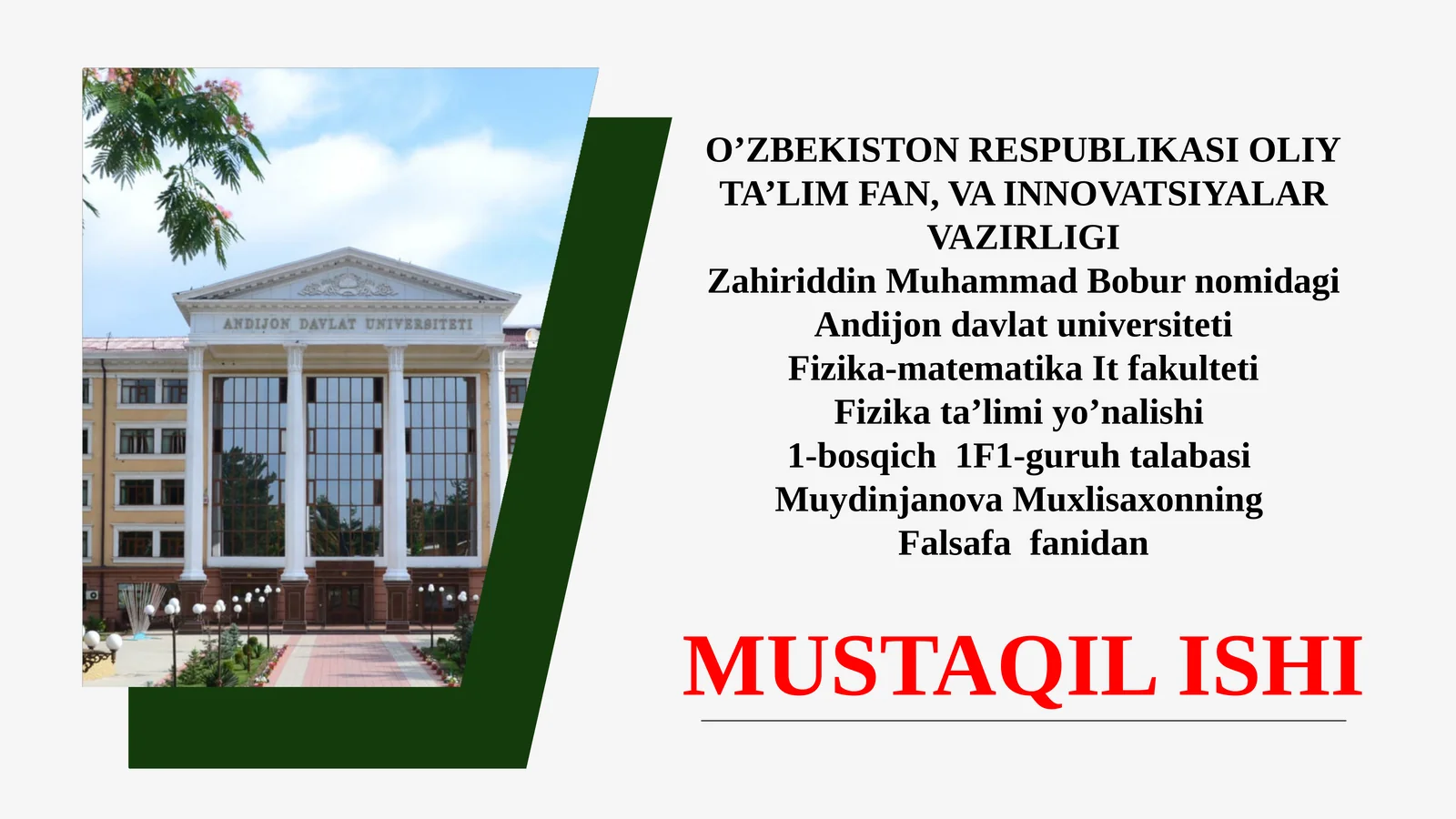 Abu Rayhon Beruniy ilmiy va falsafiy merosi