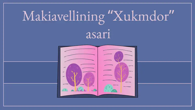 Makiavellining “Xukmdor” asari