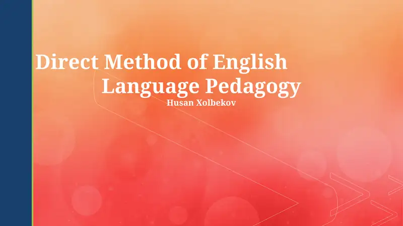 Direct Method of English