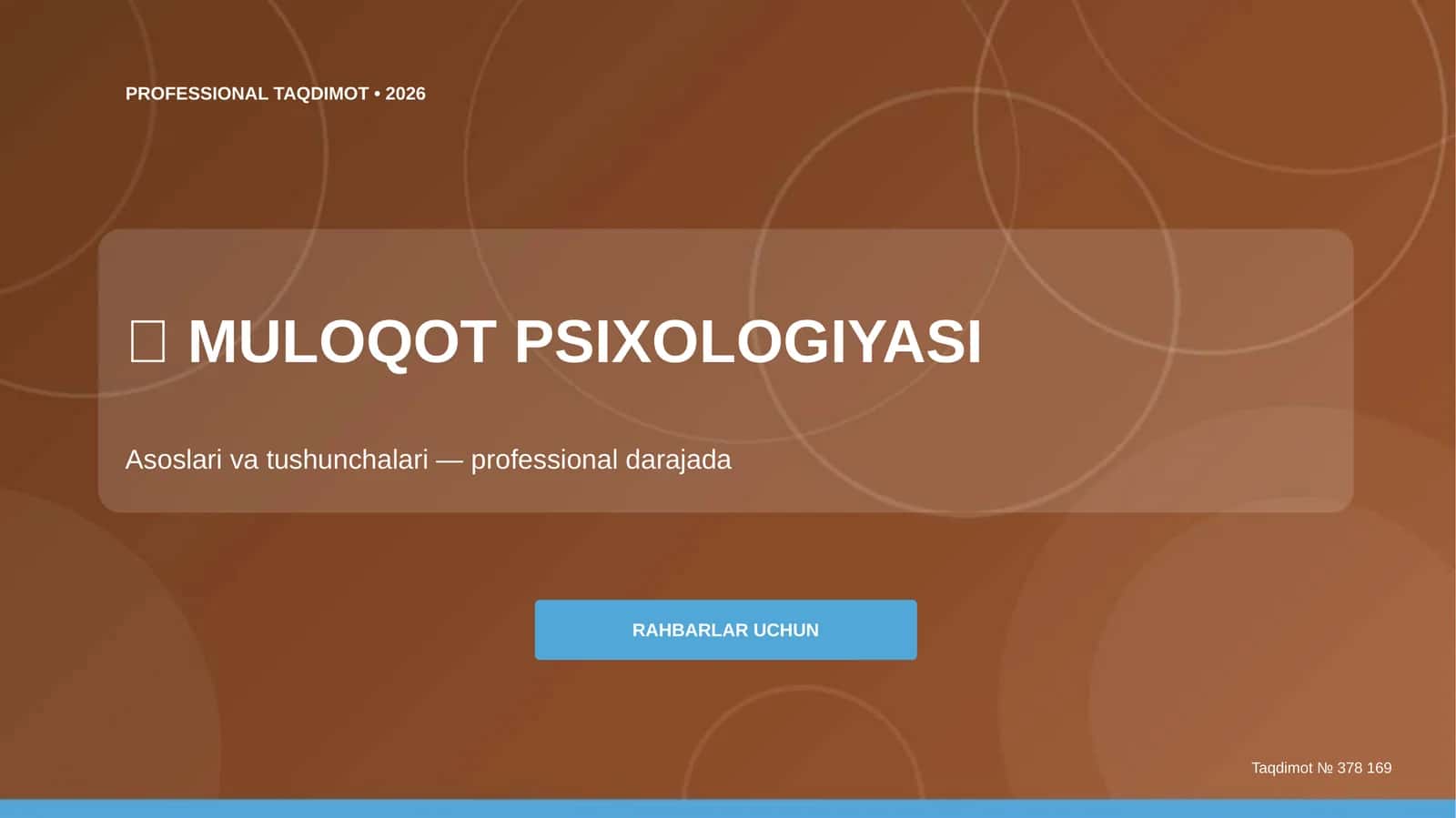 MULOQOT PSIXOLOGIYASI