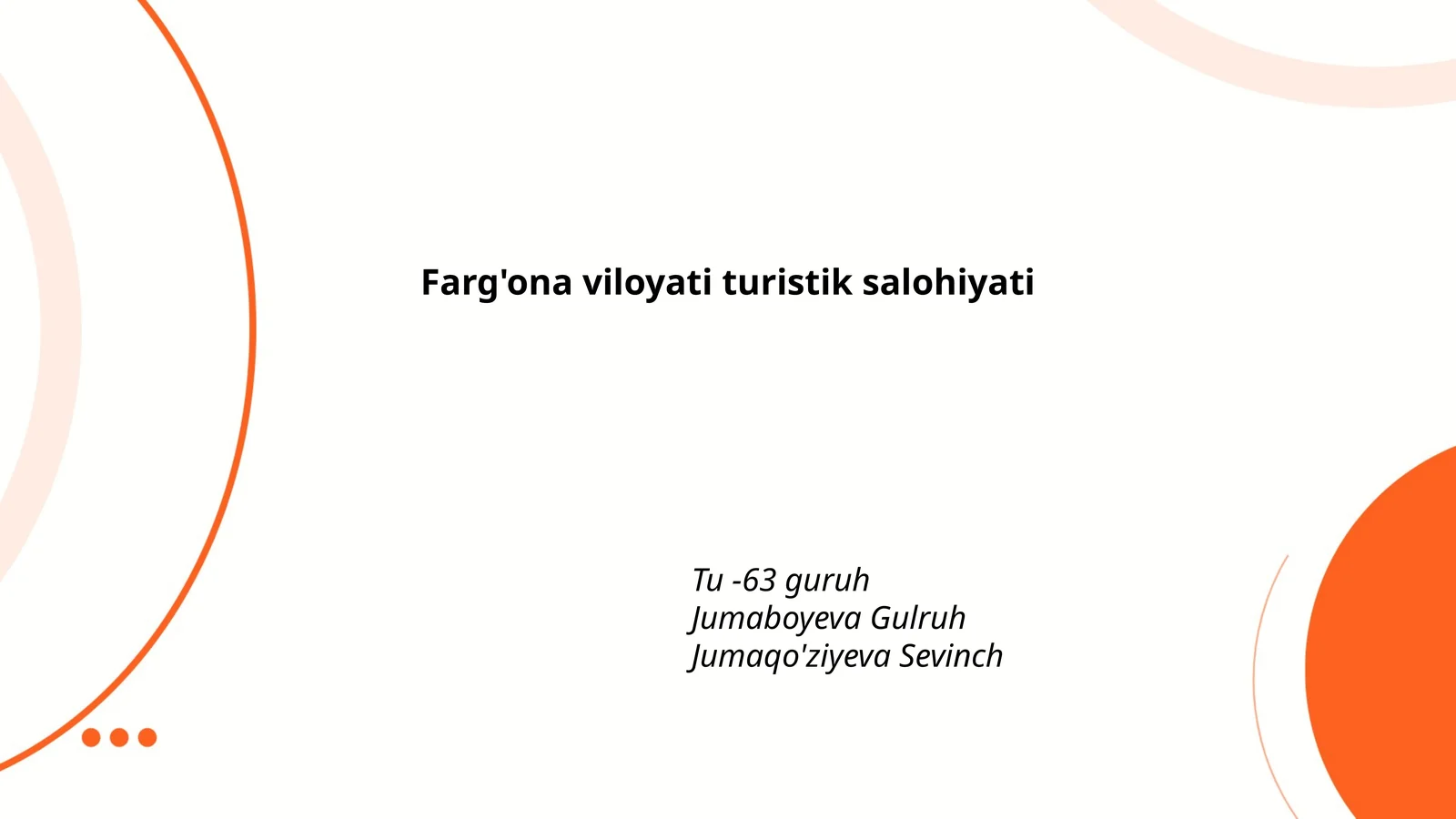 Farg'ona viloyati turistik salohiyati