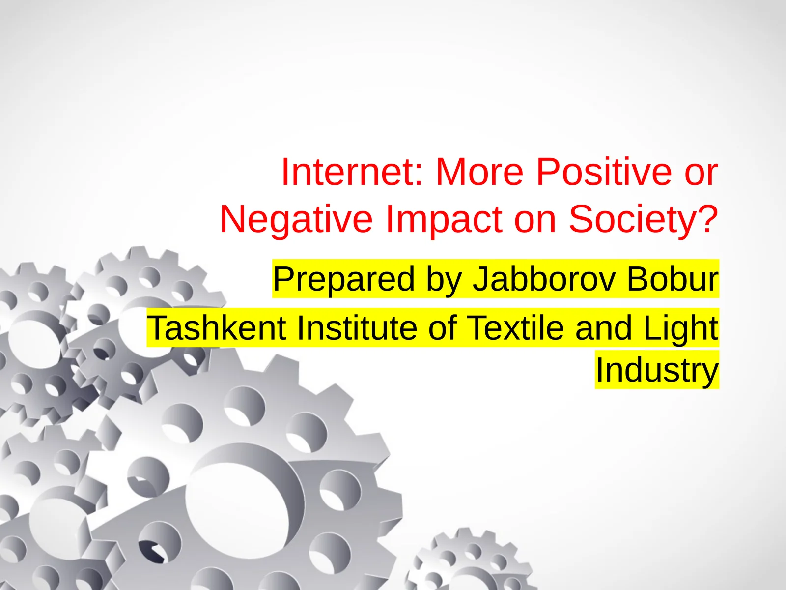 Internet: More Positive or Negative Impact on Society?