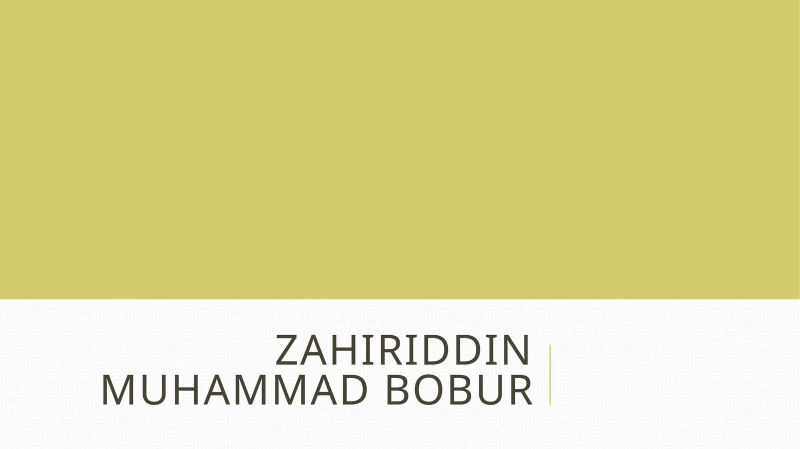 ZahiriddinmuhammadBobur