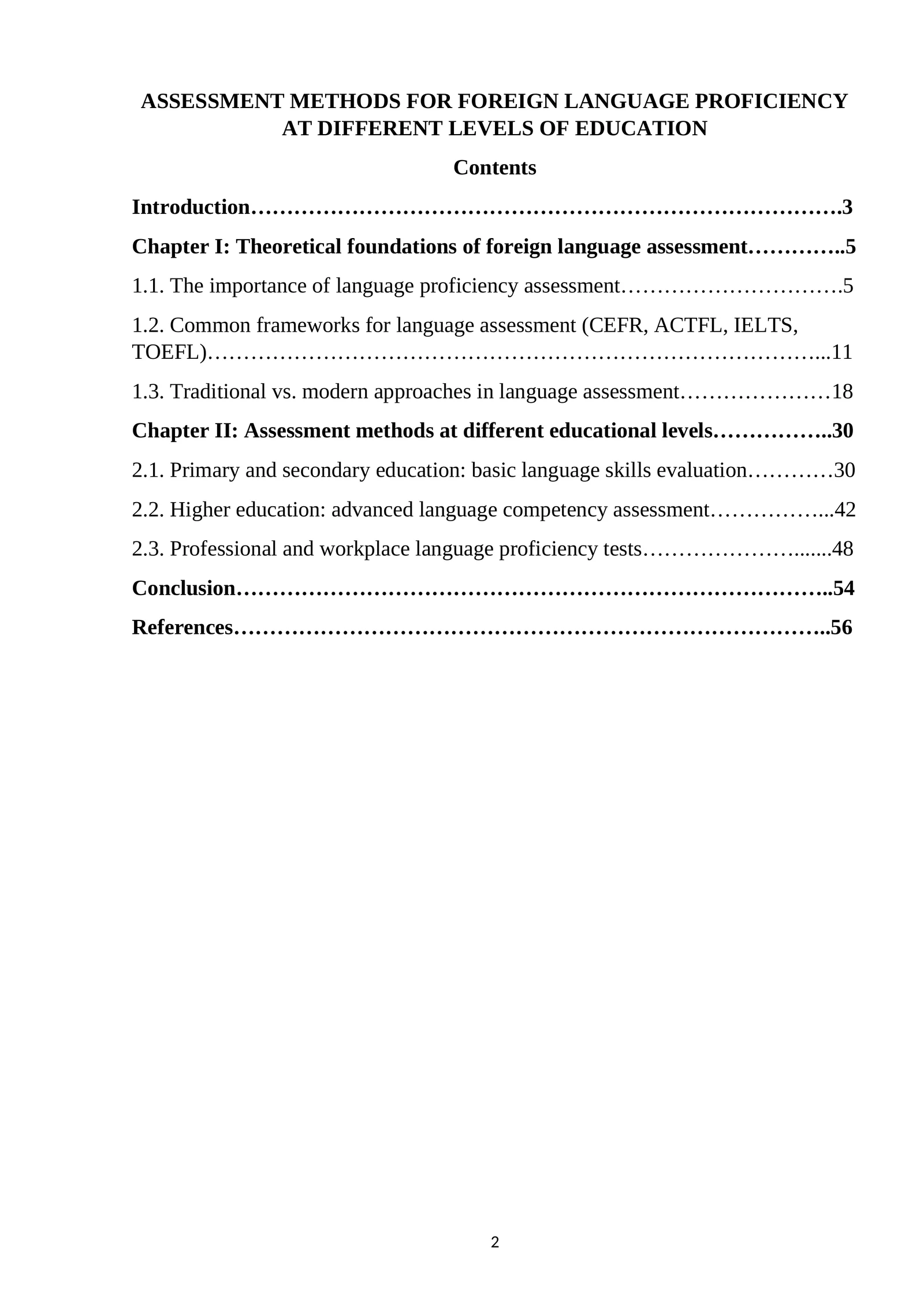 Mavzu: Assessment methods for foreign language proficiency at different levels of education